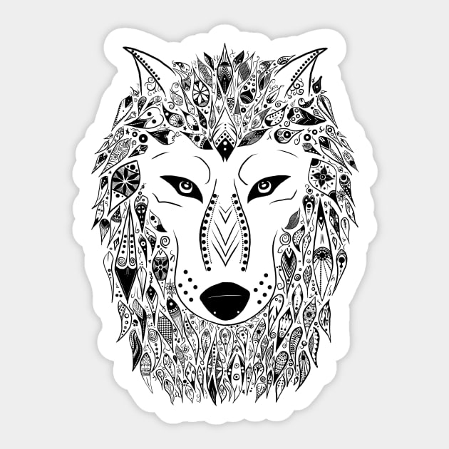 Wolf Sticker by Jkgaughan